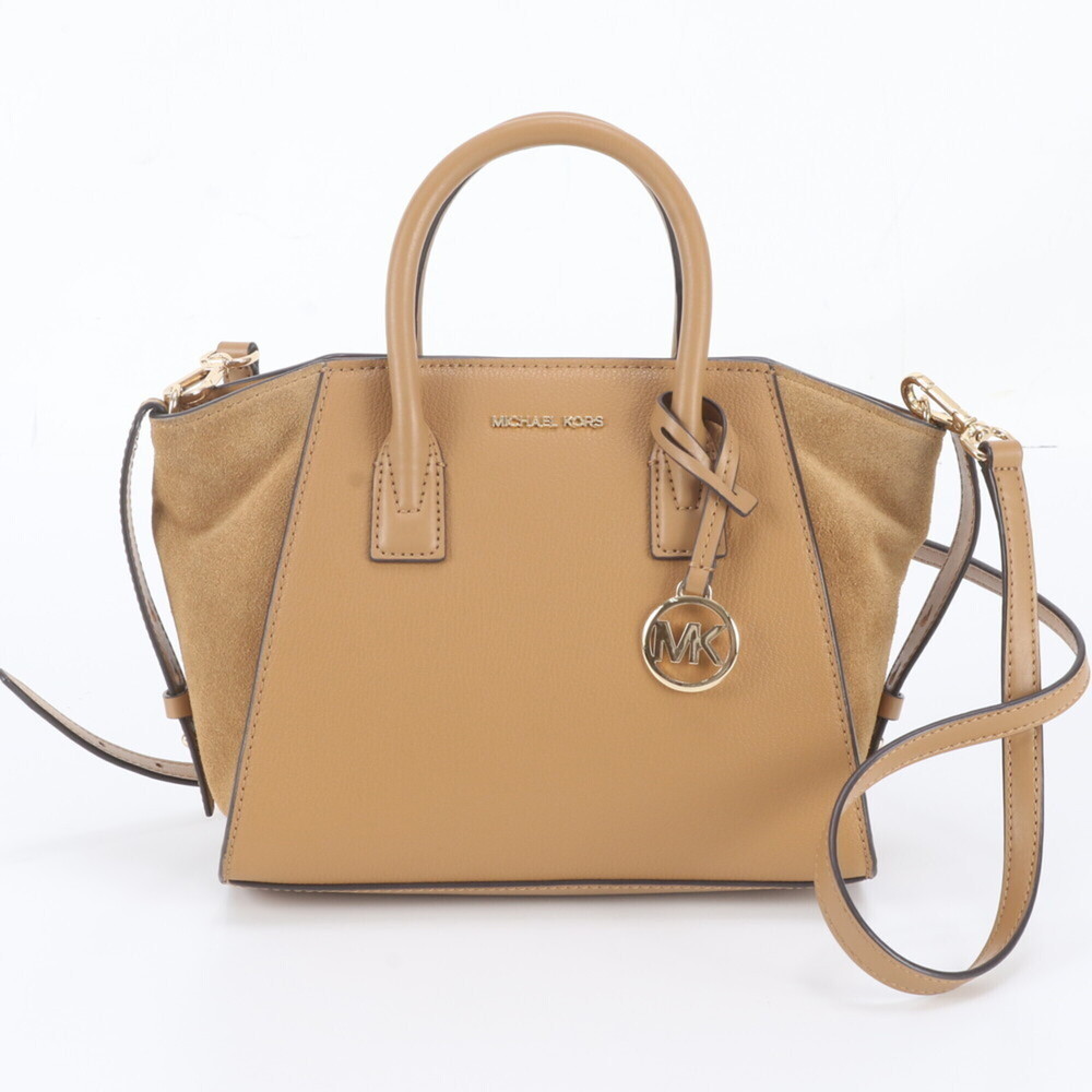 Michael Kors Avril Leather Satchel 2-Way Shoulder Bag Handbag Tote for Women